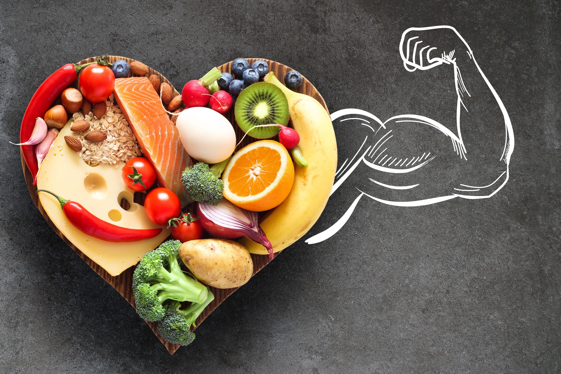 A healthy, balanced diet.